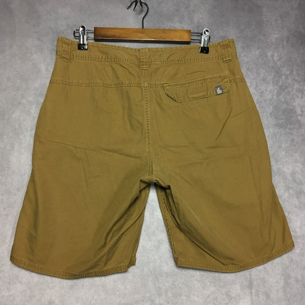 The North Face Mens Shorts size Small 32‎ Brown Flat Front Lightweight Cotton